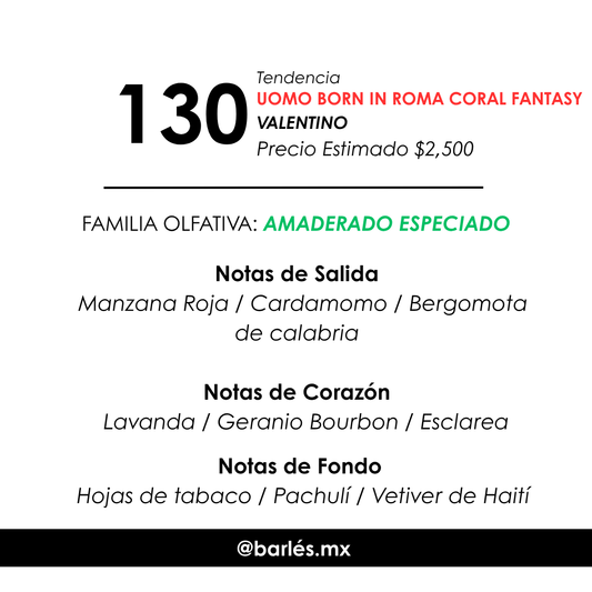 Elixir 130 Inspirado en Born In Roma Coral Fantasy