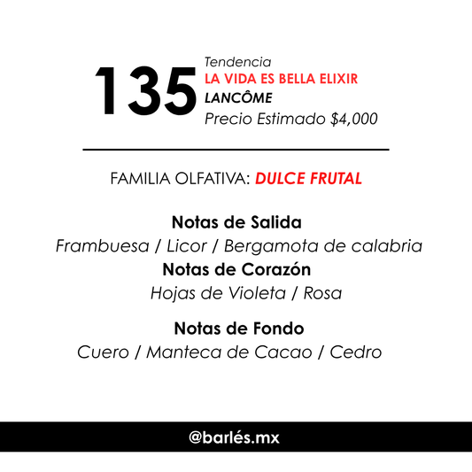 Elixir 135 Inspirado en La Vida es Bella Elixir