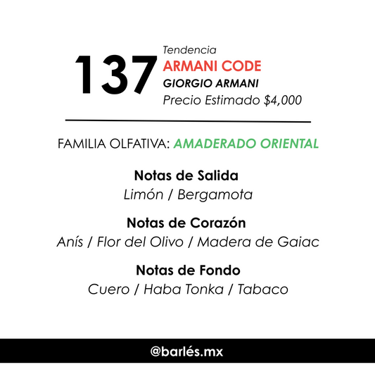 Elixir 137 Inspirado en Armani Code