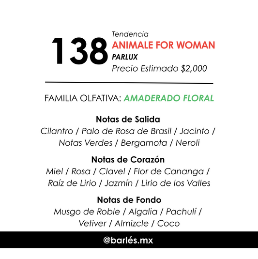 Elixir 138 Inspirado en Animale for Woman
