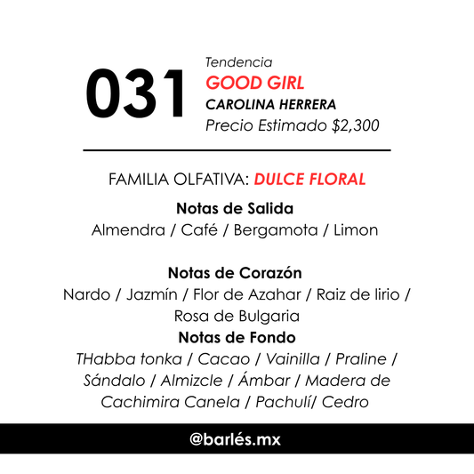 Elixir 031 Inspirado en Good Girl
