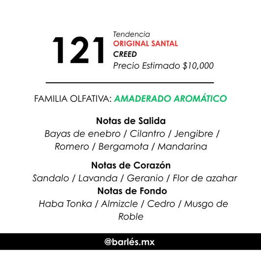 Elixir 121 Inspirado en Original Santal