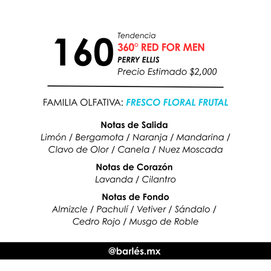 Elixir 160 Inspirado en 360° Red for Men