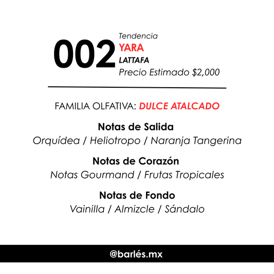 Elixir 002 Inspirado en Yara Lattafa