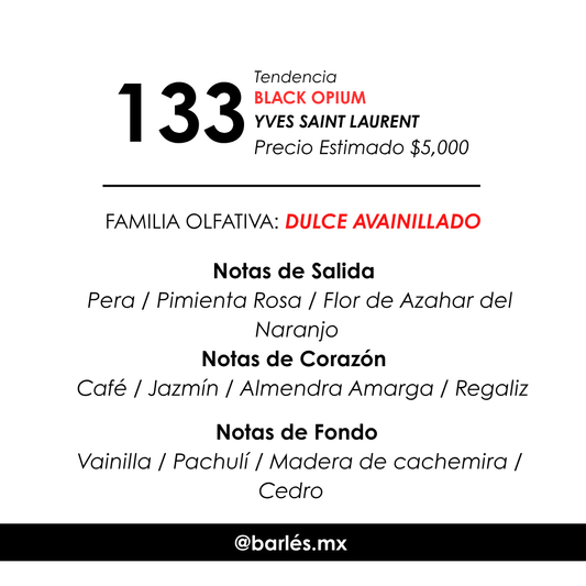 Elixir 133 Inspirado en Black Opium