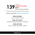 Elixir 139 Inspirado en Animale for Men