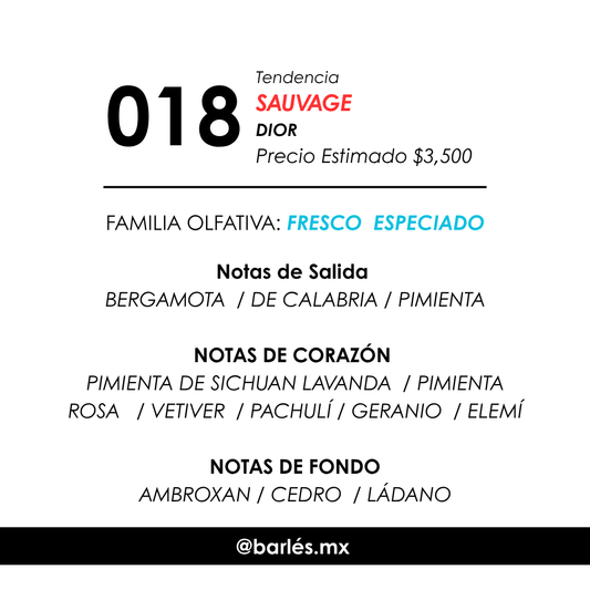 Elixir 018 Inspirado en Sauvage