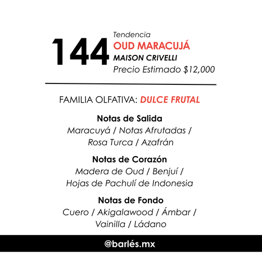Elixir 144 Inspirado en Oud Maracujá