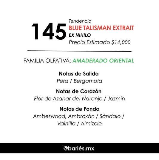 Elixir 145 Inspirado en Blue Talisman Extrait