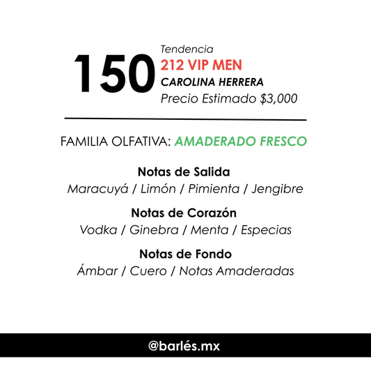 Elixir 150 Inspirado en 212 VIP MEN
