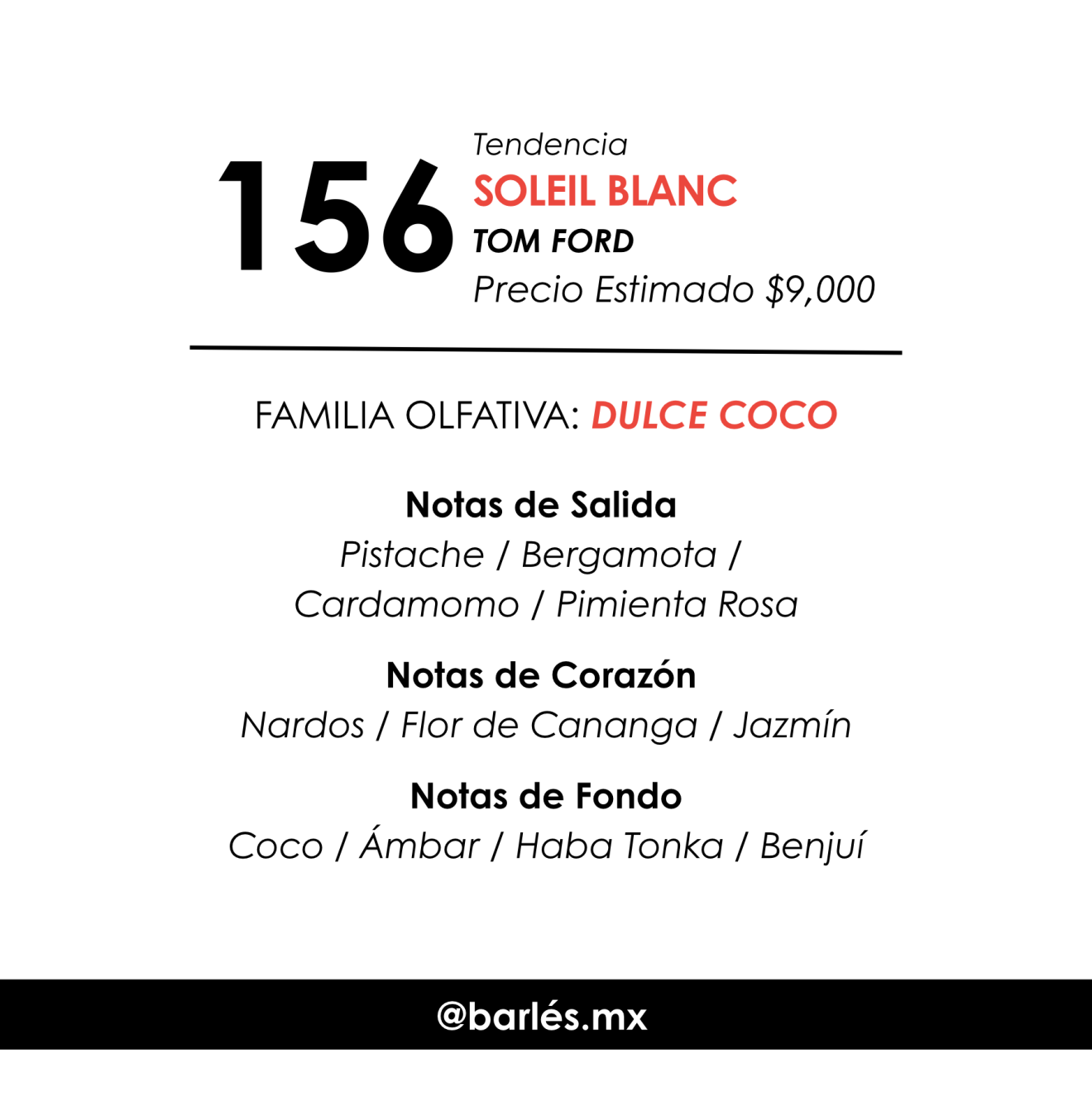 Elixir 156 Inspirado en Soleil Blanc