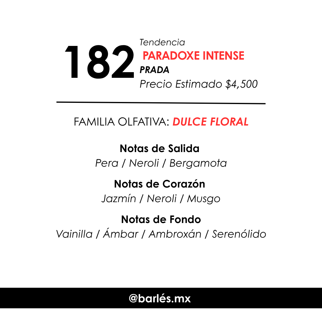 Elixir 182 Inspirado en Paradoxe Intense