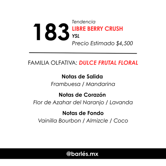 Elixir 183 Inspirado en Libre Berry Crush