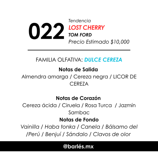Elixir 022 Inspirado en Lost Cherry