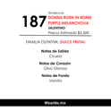Elixir 187 Inspirado En Donna Born in Roma Purple Melancholia