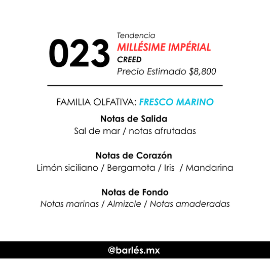 Elixir 023 Inspirado en Millésime Impérial