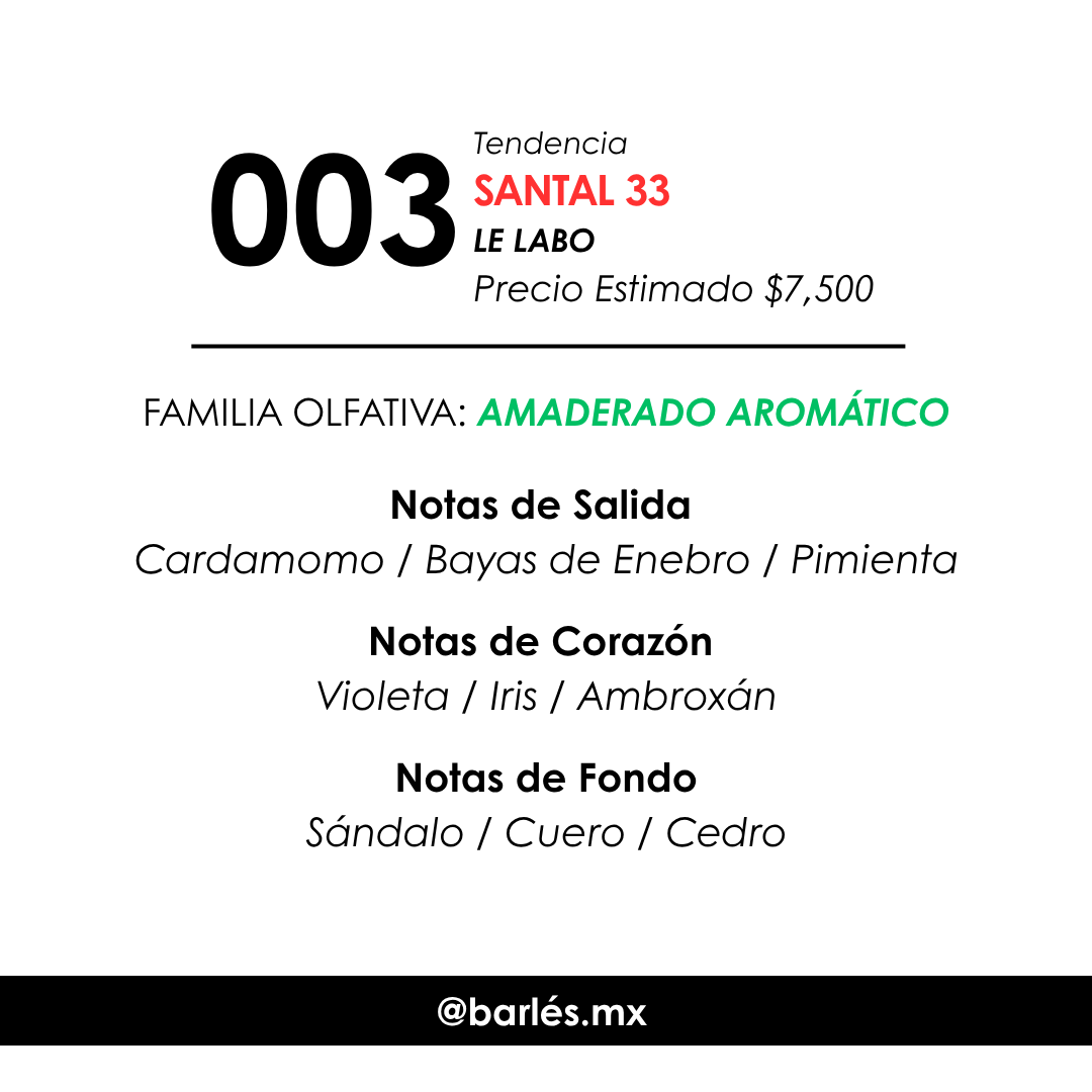 Elixir 003 Inspirado en Santal 33