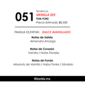 Elixir 051 Inspirado en Vanilla Sex