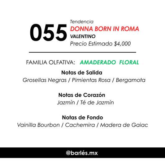 Elixir 055 Inspirado en Donna Born in Roma