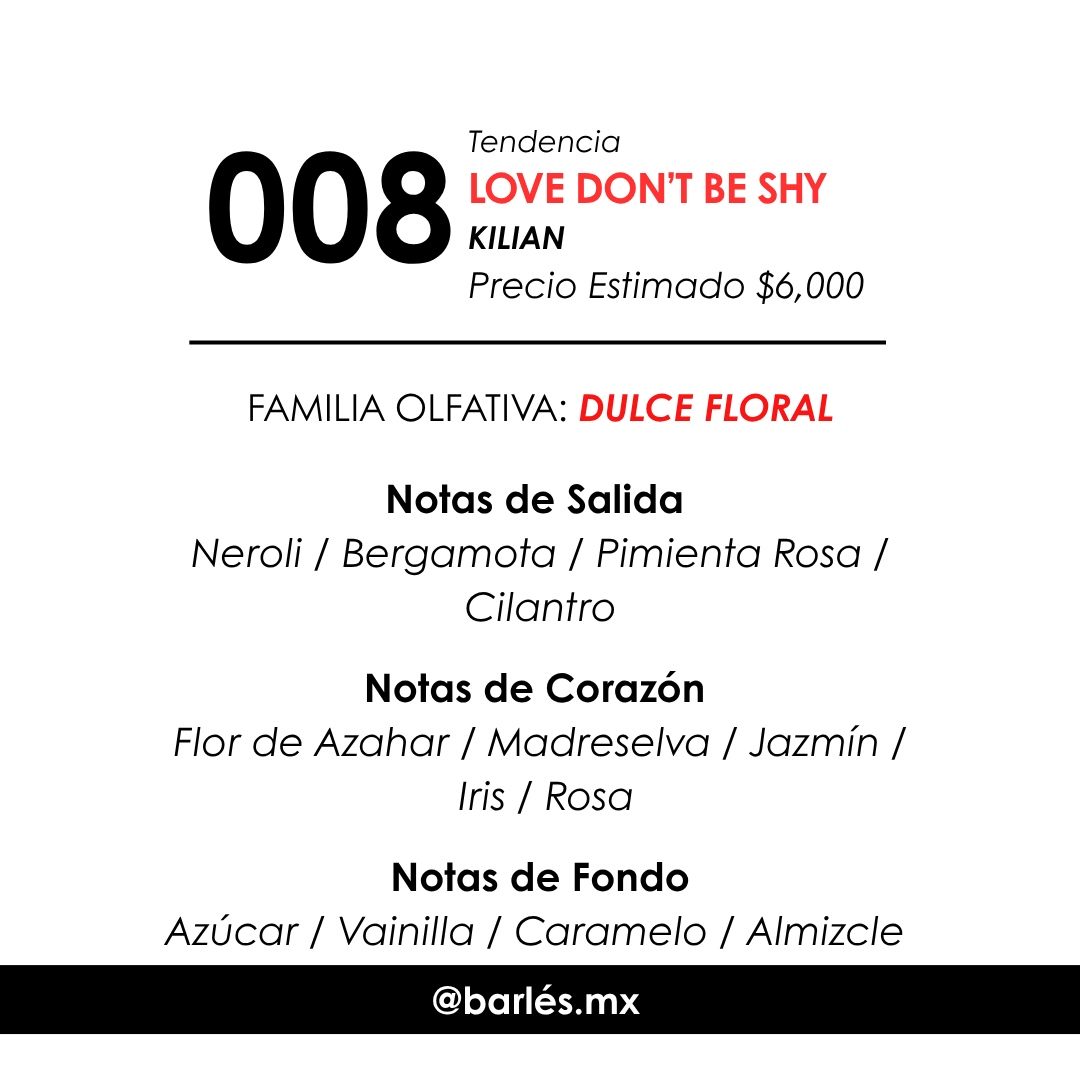 Elixir 008 Inspirado en Love Don’t Be Shy