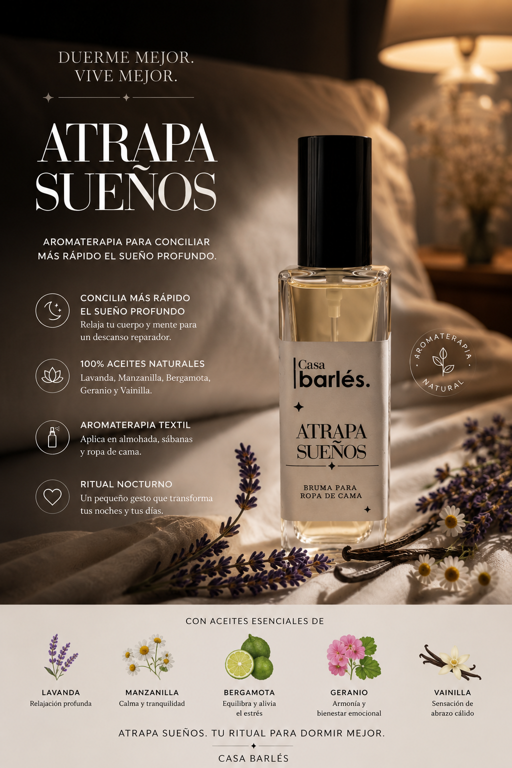 Atrapa Sueños, Spray Para Sueños Profundos