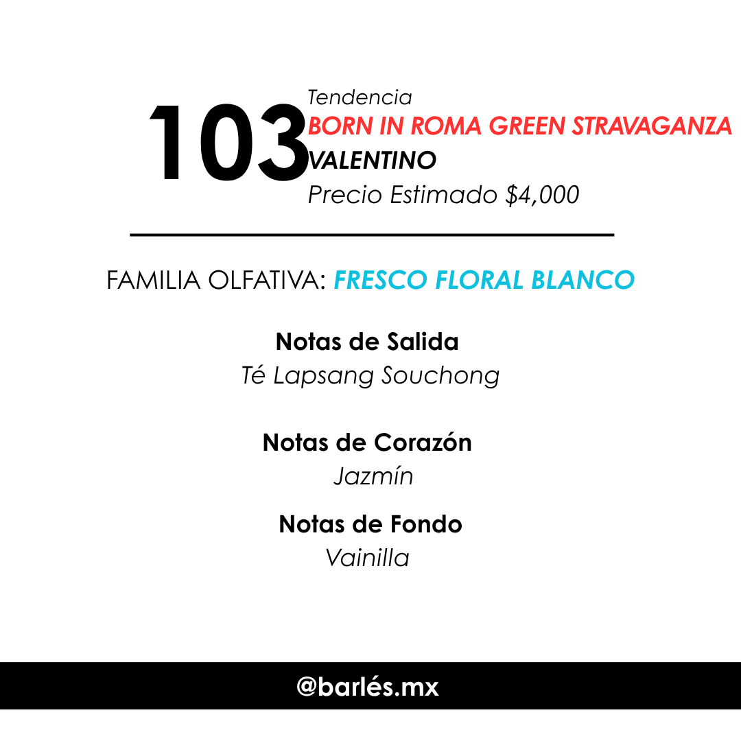 Elixir 103 Inspirado en Donna Born in Roma Green Stravaganza