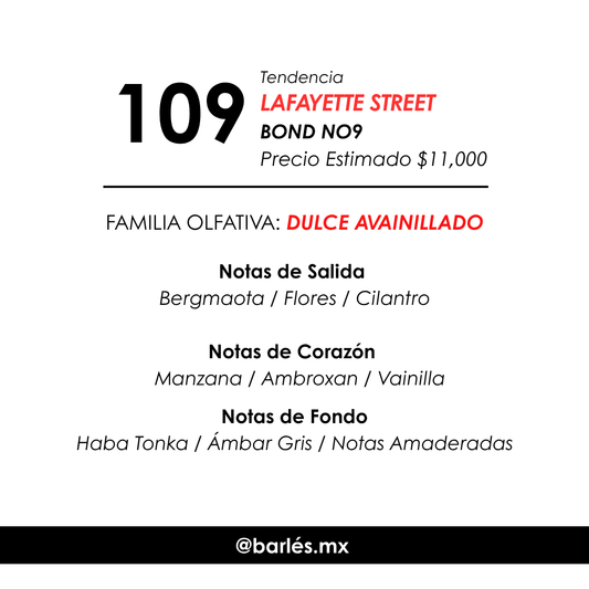 Elixir 109 Inspirado en Lafayette Street