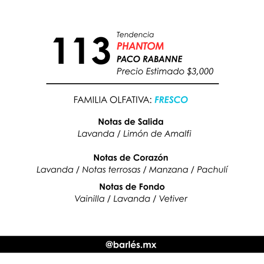 Elixir 113 Inspirado en Phantom