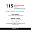 Elixir 115 Inspirado en Eros Pour Femme