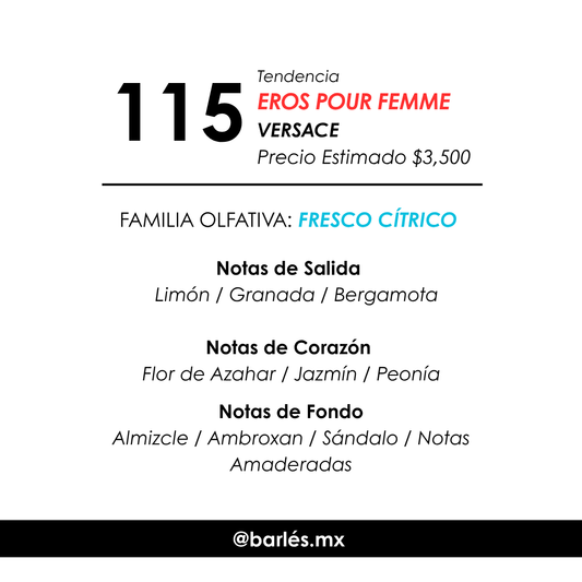 Elixir 115 Inspirado en Eros Pour Femme