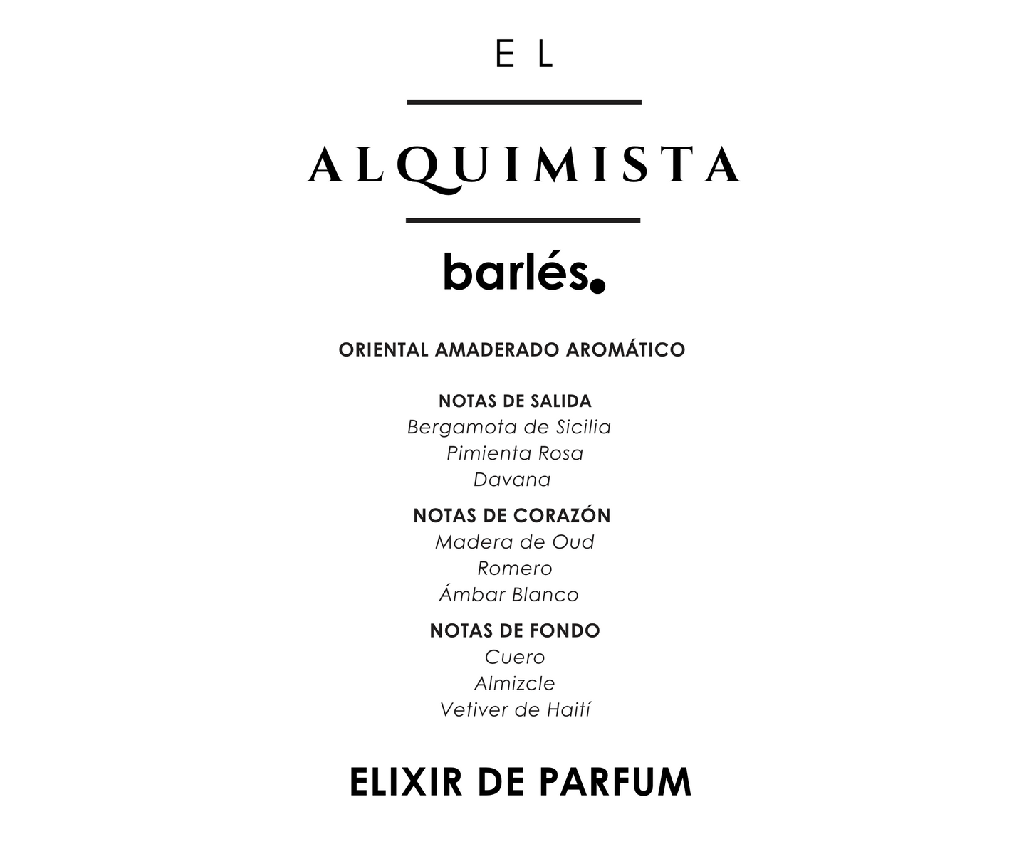 "El Alquimista" Nuestro Primer Perfume