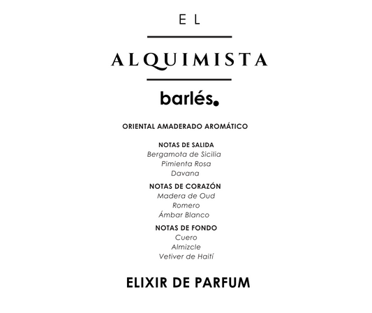 "El Alquimista" Nuestro Primer Perfume