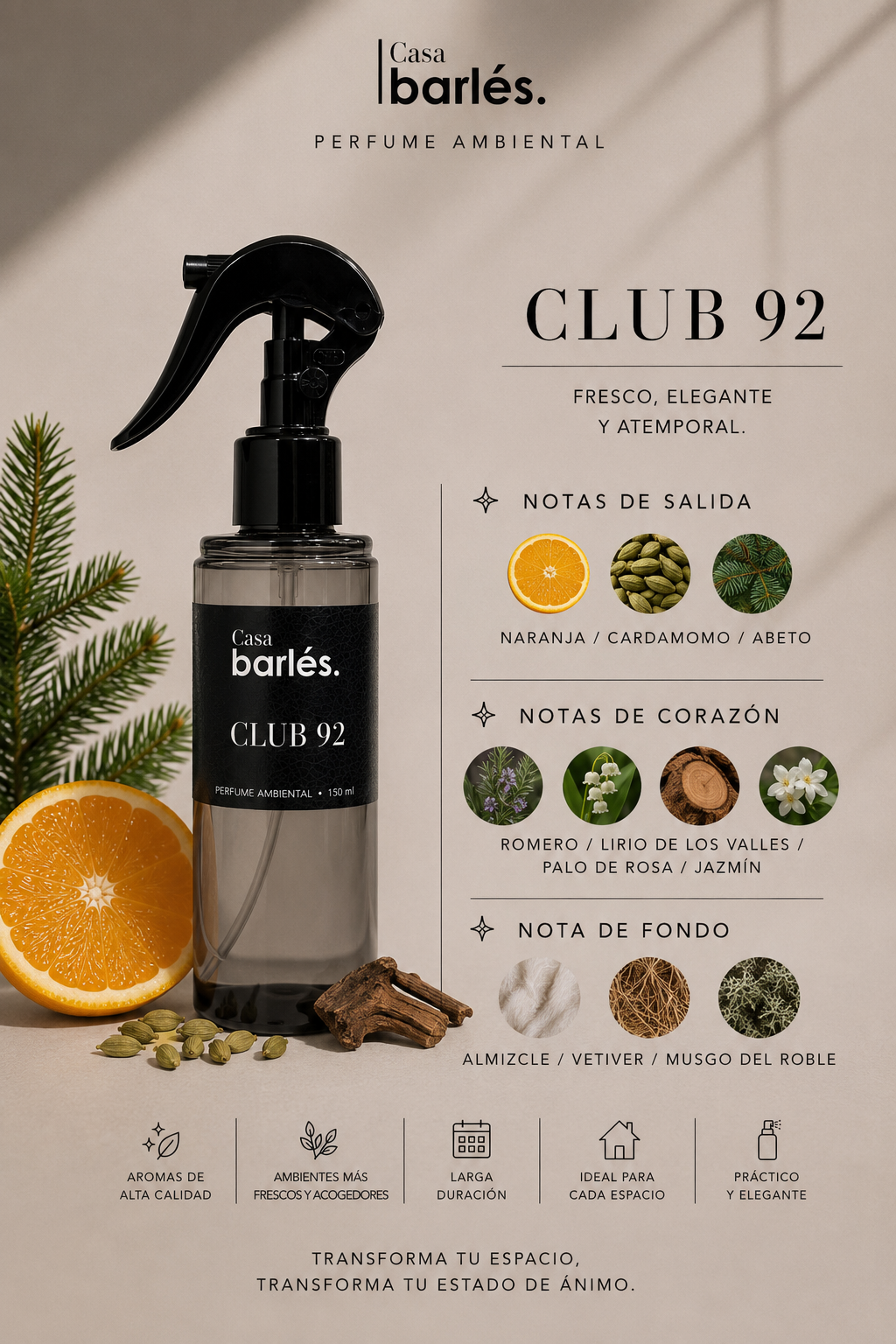 Ambiental Club 92 Inspirado En Abercrombie