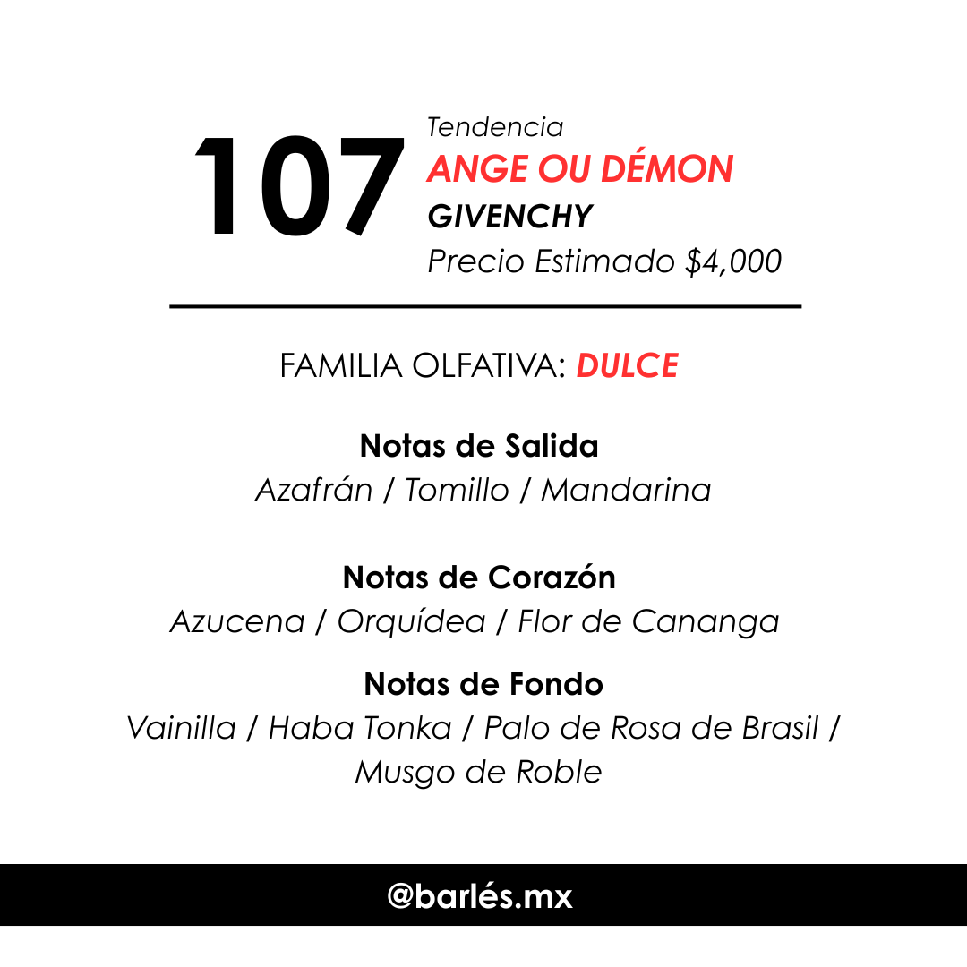 Elixir 107 inspirado en Ange Ou Démon
