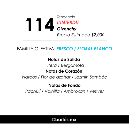 Elixir 114 inspirado en L'Interdit