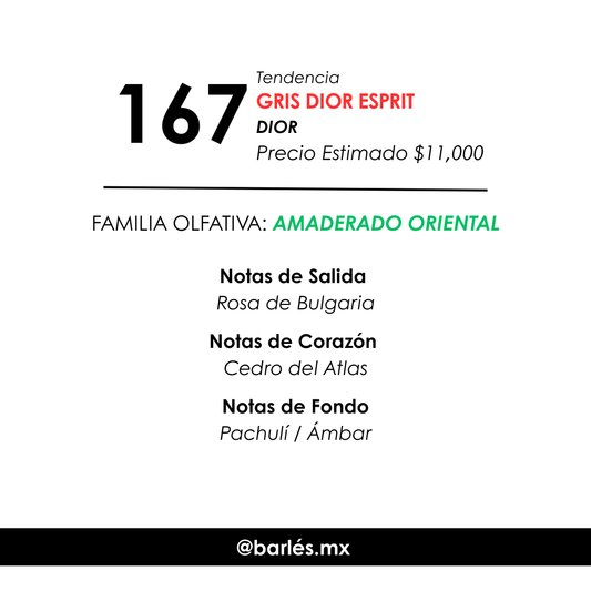 Elixir 167 Inspirado en Gris Dior Esprit