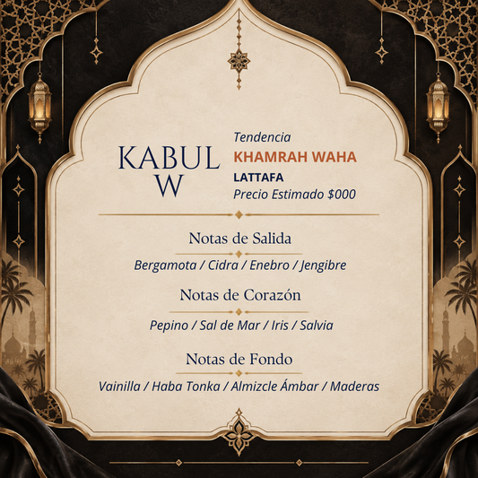 Perfume Kabul W Inspirado en Khamrah Waha