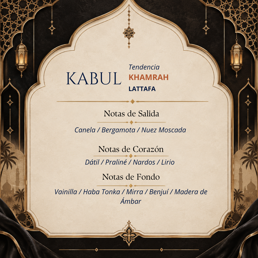 Perfume Kabul Inspirado en Khamrah