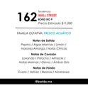 Elixir 162 Inspirado en Wall Street