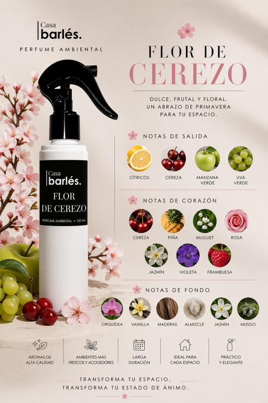 Ambiental Flor de Cerezo Inspirado en Muy Mucho